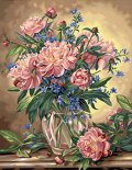 Dimensions-Needlecrafts-Paintworks-Paint-By-Number-Peony-Floral-0