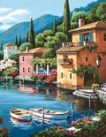 Dimensions-Needlecrafts-Paintworks-Paint-By-Number-Lakeside-Village-0