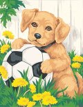 Dimensions-Needlecrafts-Paintworks-Paint-By-Number-Puppy-Soccer-Ball-0