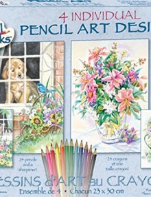 Dimensions-Needlecrafts-PaintworksPencil-by-Number-Flower-and-Pets-Variety-Pack-0